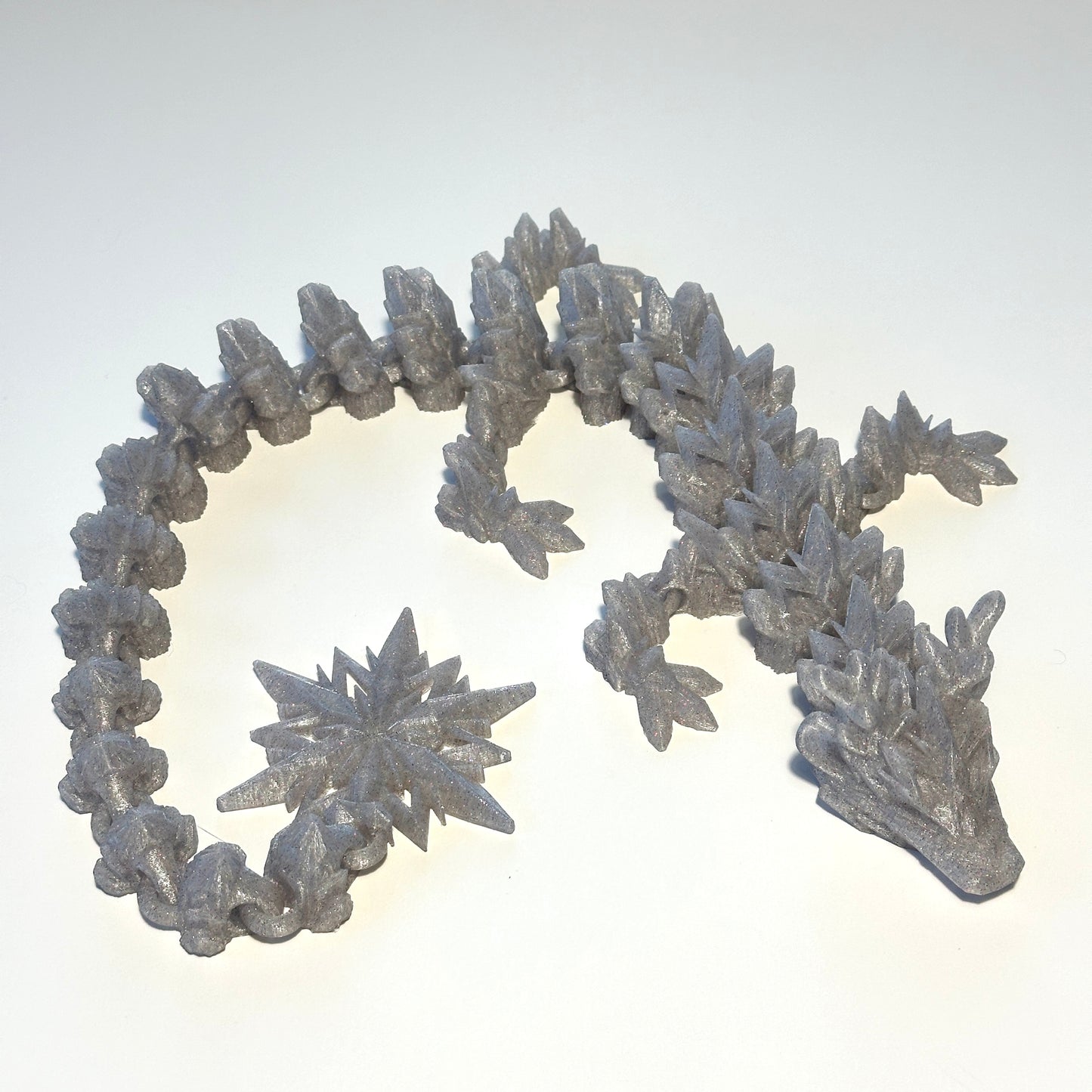 Large Winter Dragon - 3D Printed Articulating Figure