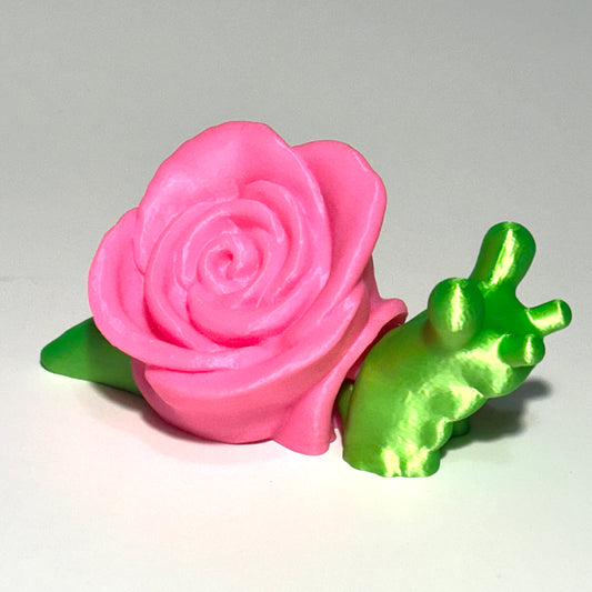 Rose Snail - 3D Printed Articulating FIgure