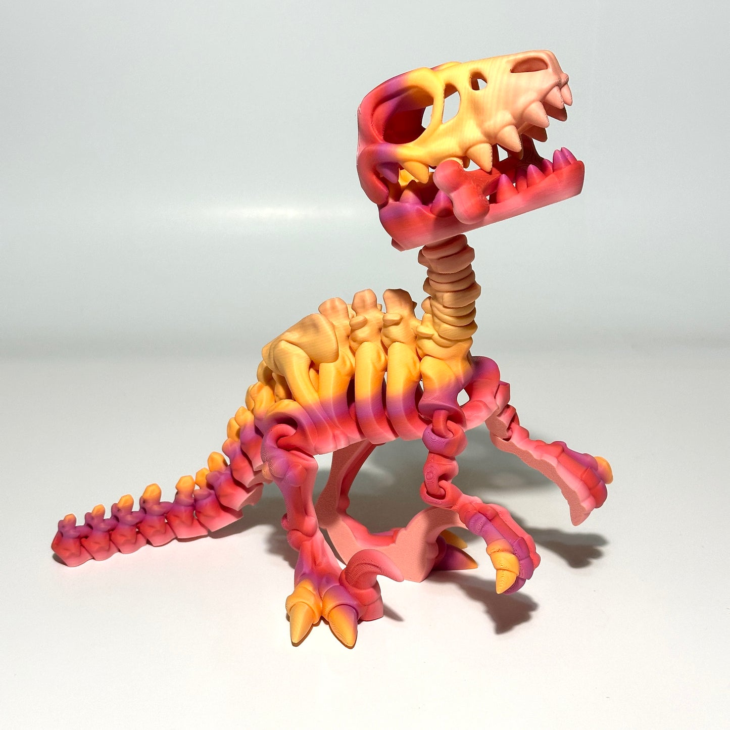 Giant Flexi Skeleton Raptor - 3D Printed Articulating Figure