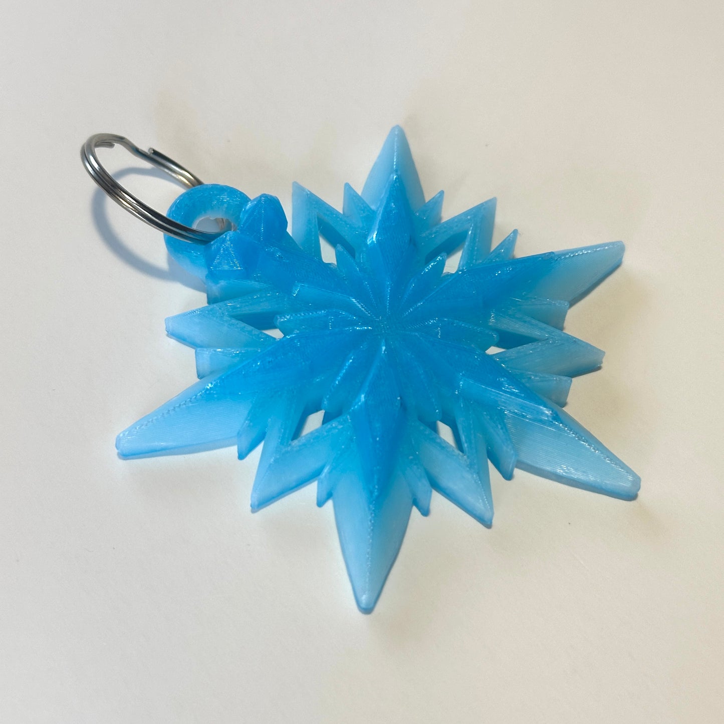 Snowflake Keychain - 3D Printed Articulating Figure