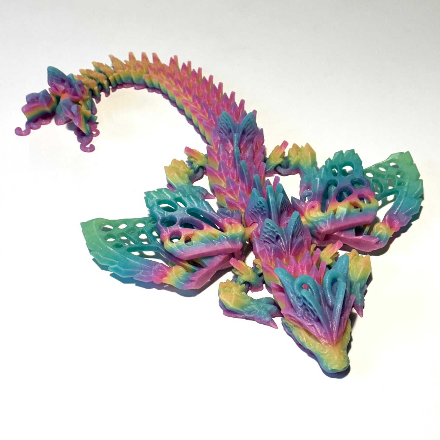 Fae Wolf Dragon - 3D Printed Articulating Figure