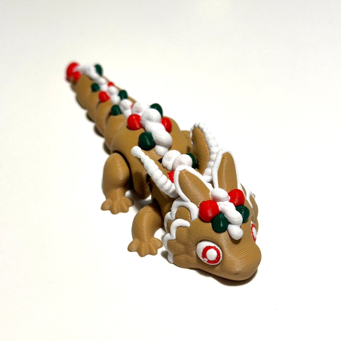 Flexi Baby Gingerbread Dragon - 3D Printed Articulating Figure