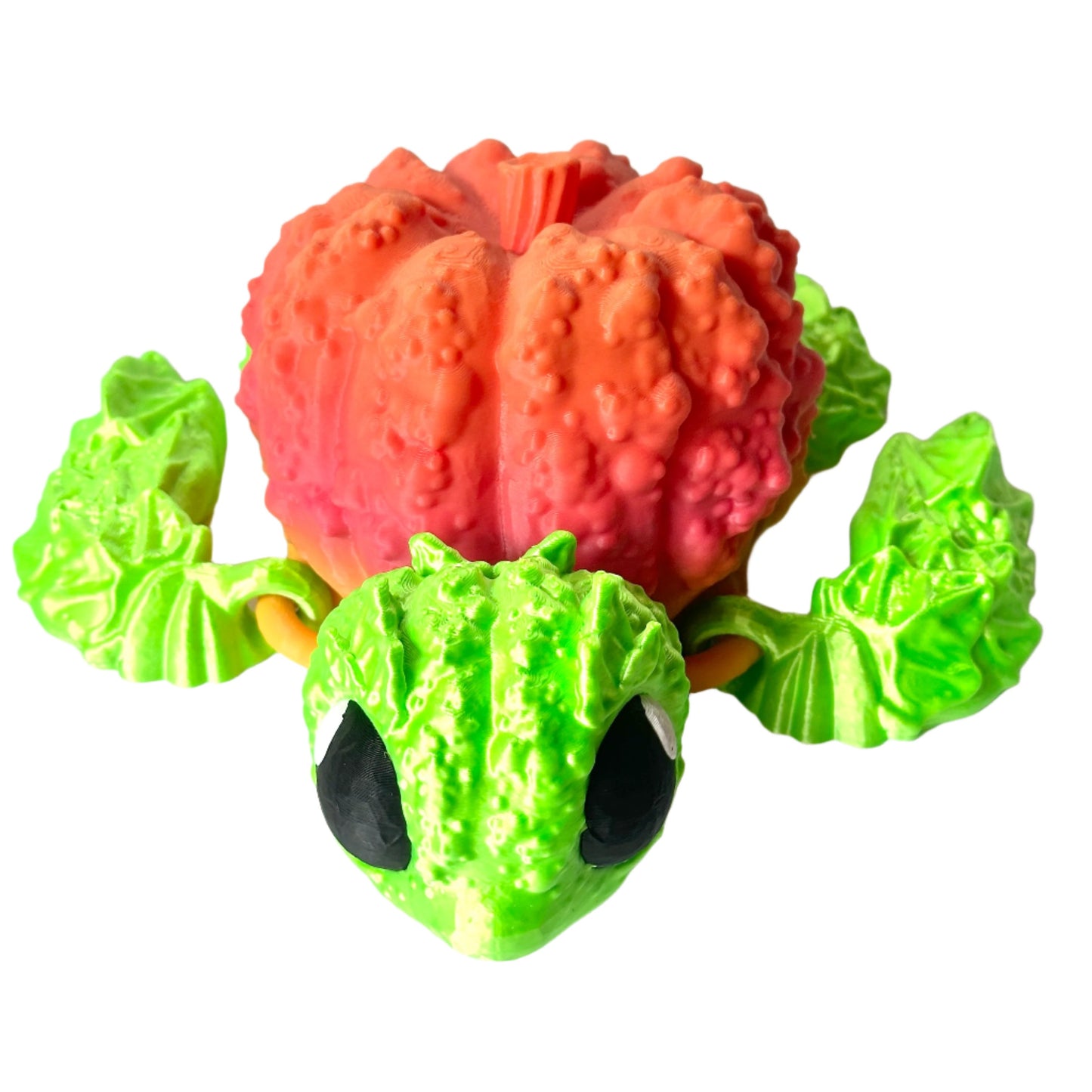 Giant Pumpkin Turtle - 3D Printed Articulating Figure