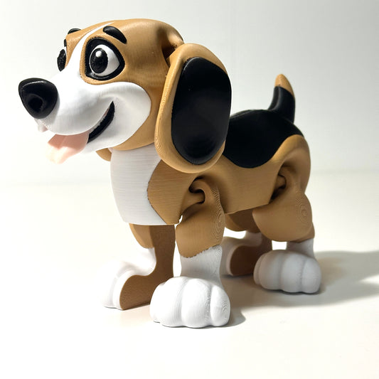 Flexi Beagle (Roscoe) -3D Printed Articulating Figure