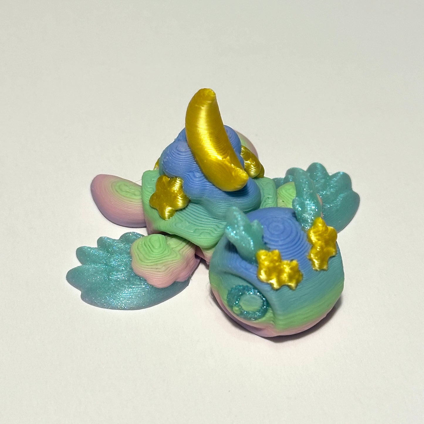 Tiny Dreamy Turtle - 3D Printed Articulating Figure