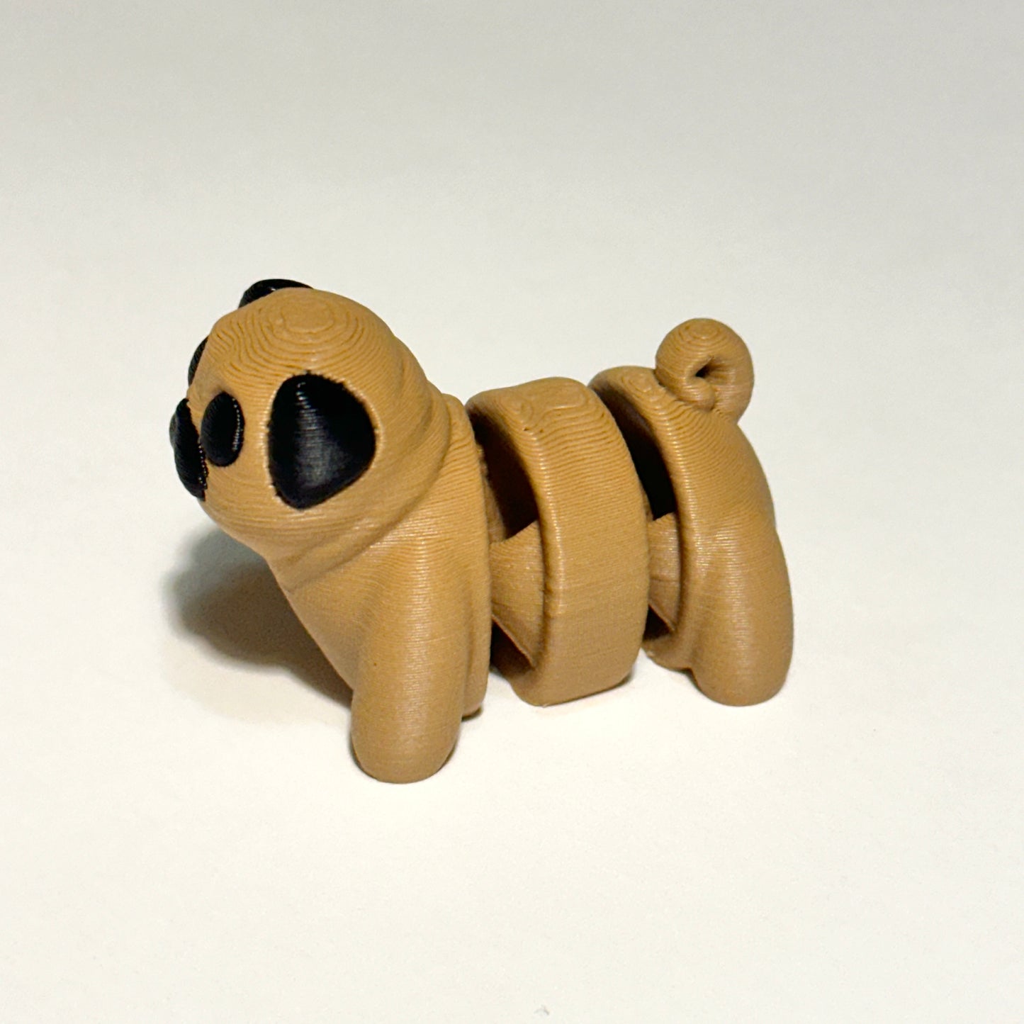 Tiny Pug - 3D Printed Articulating FIgure