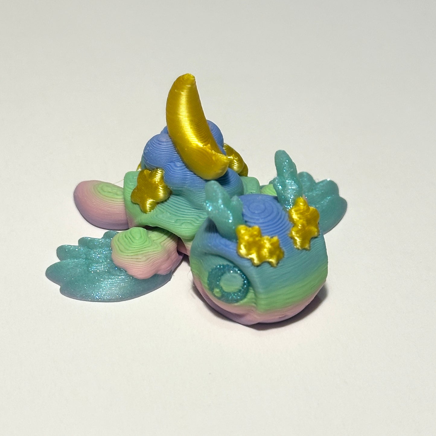 Tiny Dreamy Turtle - 3D Printed Articulating Figure