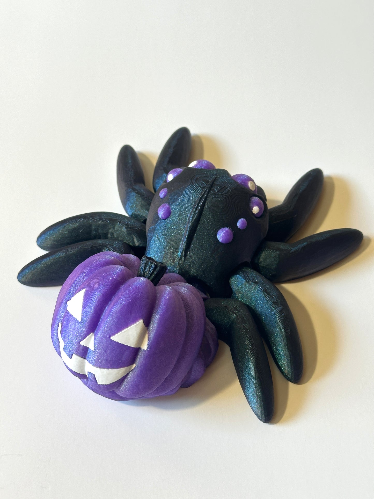 Giant Jack-O-Lantern Spider - 3D Printed Articulating FIgure