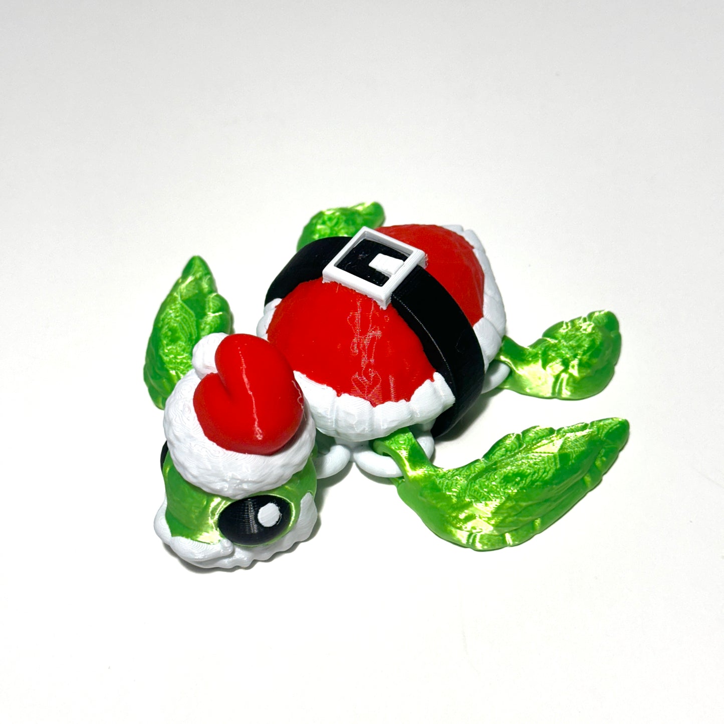 Santa Turtle - 3D Printed Articulating Figure