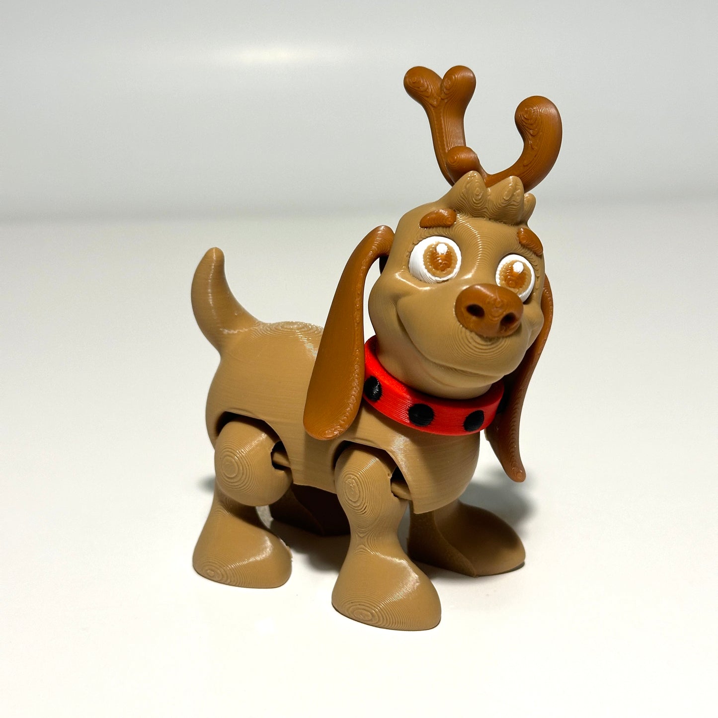 Anti Christmas Green Guy's Dog Max - 3D Printed Articulating Figure