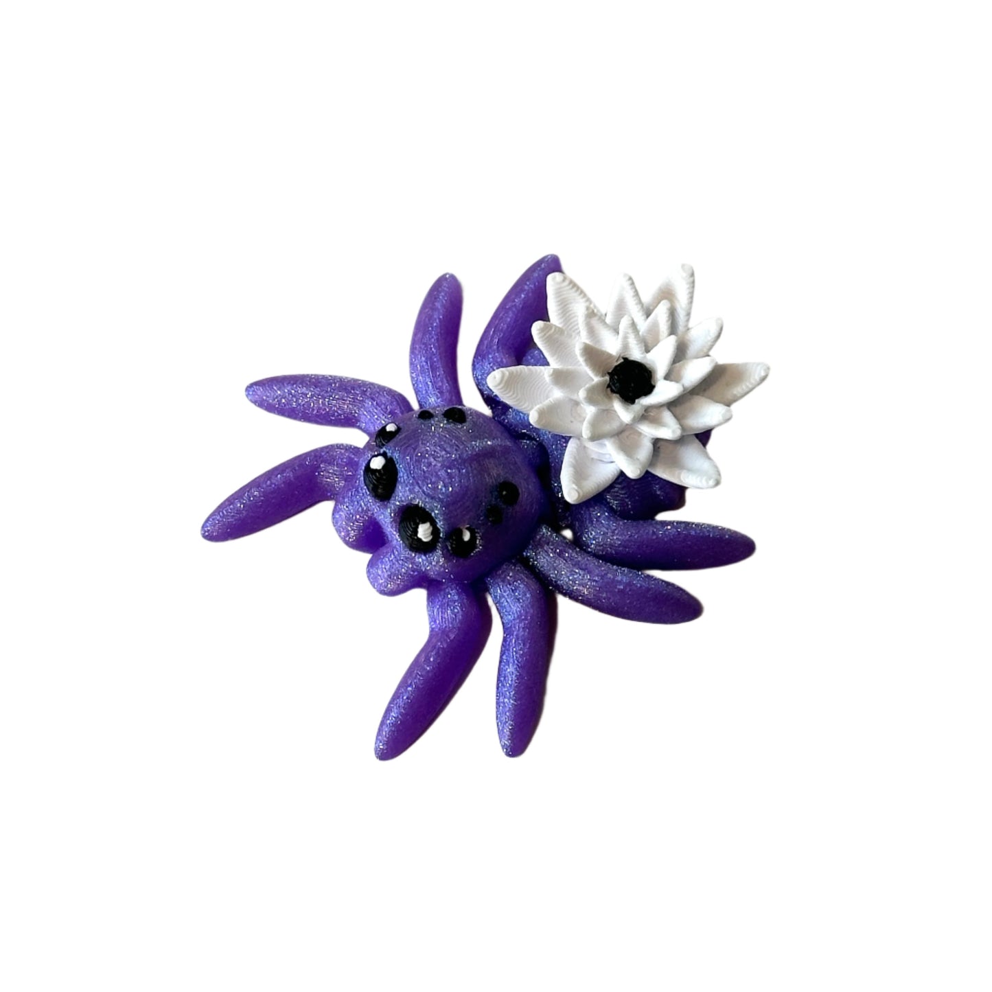 Tiny Water Lily Spider - 3D Printed Articulating Figure