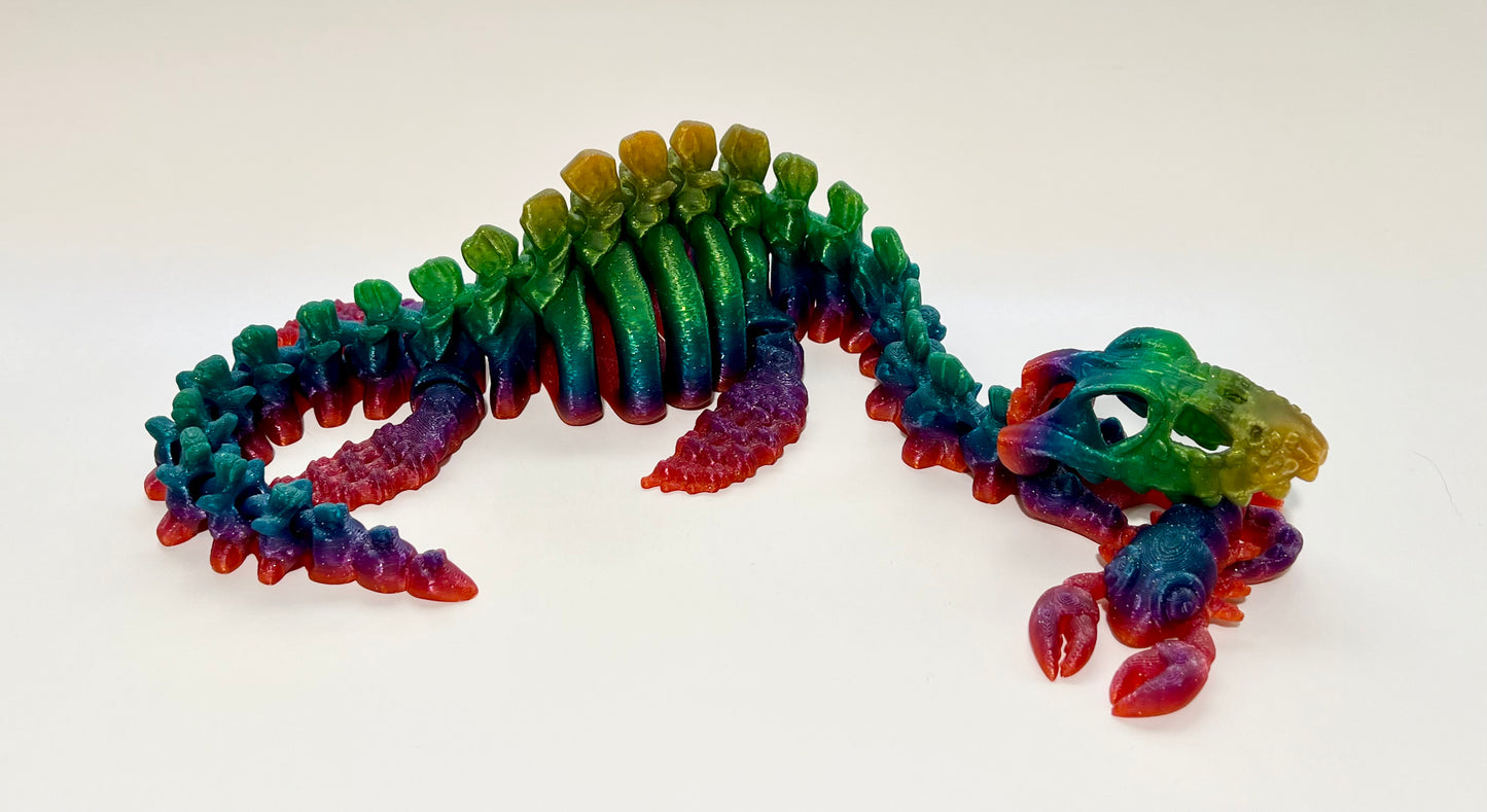 Giant Flexi Skeleton Plesiosaurus - 3D Printed Articulating Figure