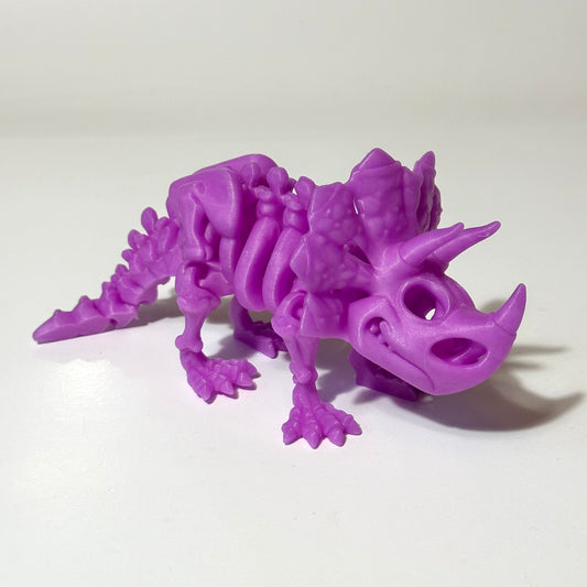 Flexi Skeleton Triceratops - 3D Printed Articulating Figure