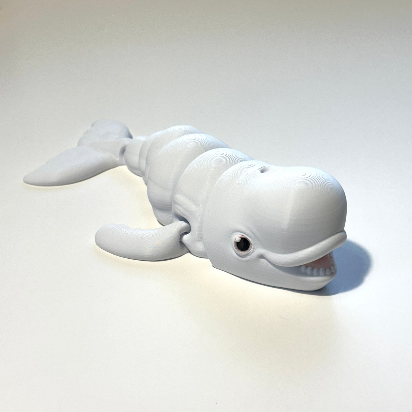 Flexi Beluga Whale - 3D Printed Articulating Figure