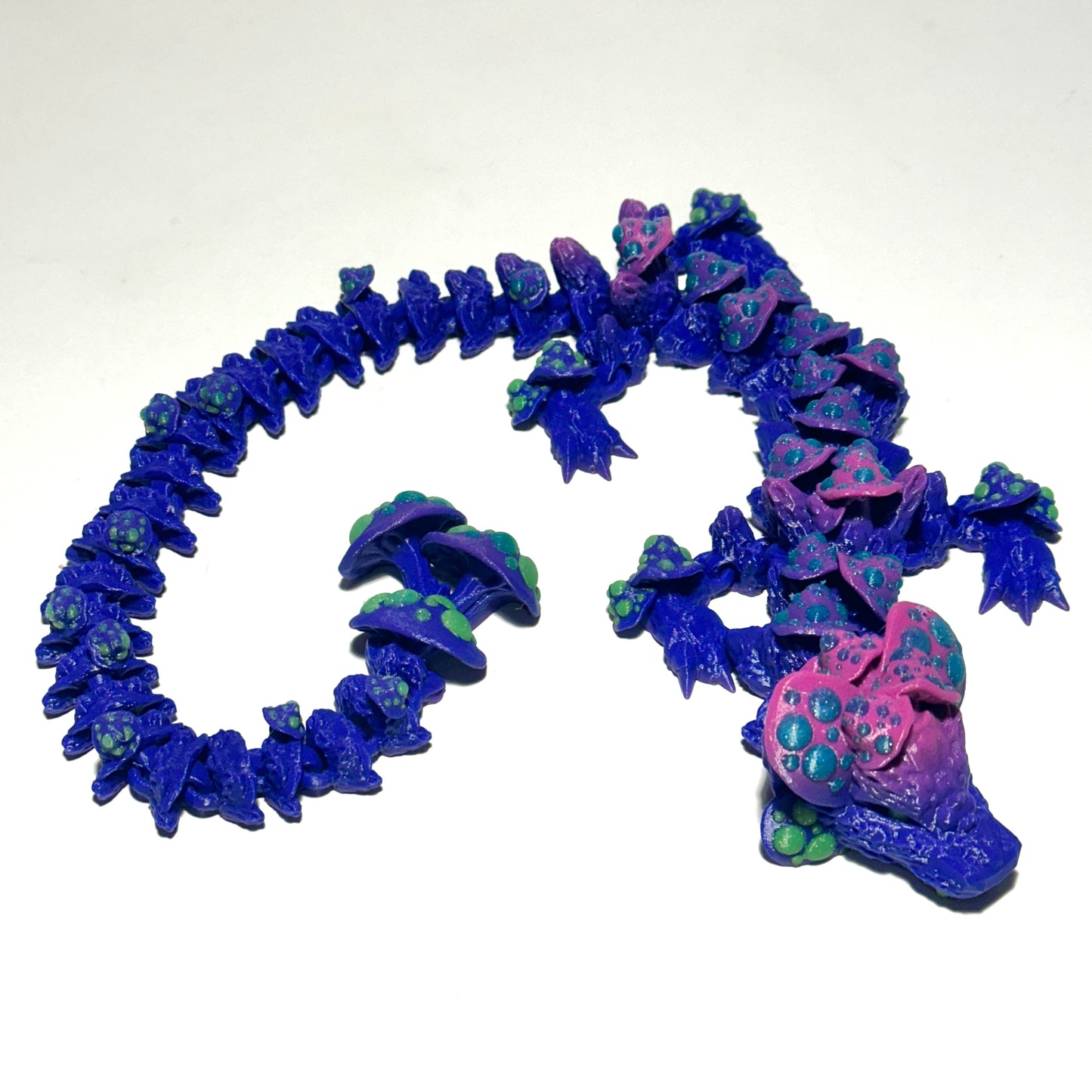 Large Mushroom Dragon - 3D Printed Articulating Figure