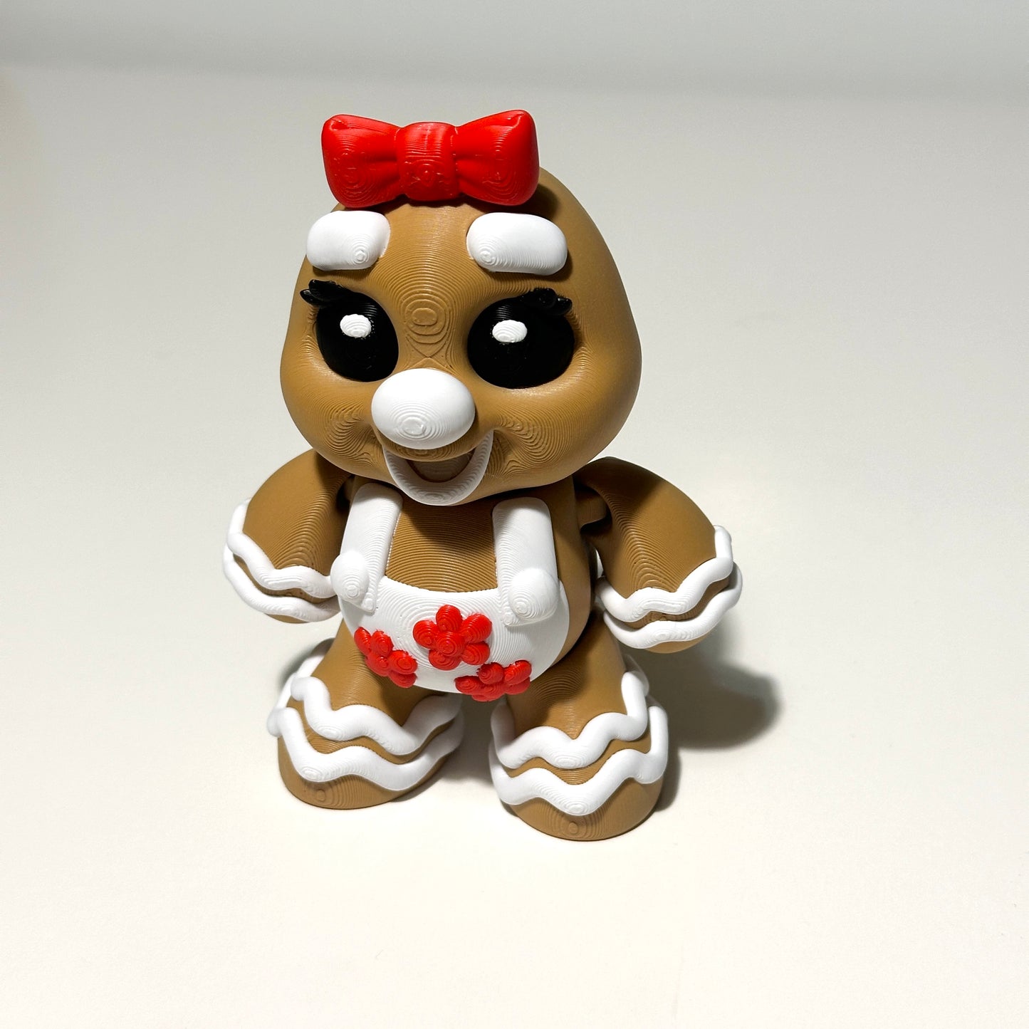 Mrs. Gingerbread - 3D Printed Articulating Figure