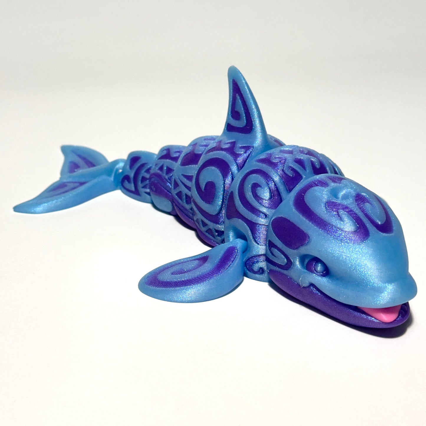 Tattooed Orca - 3D Printed Articulating Figurine