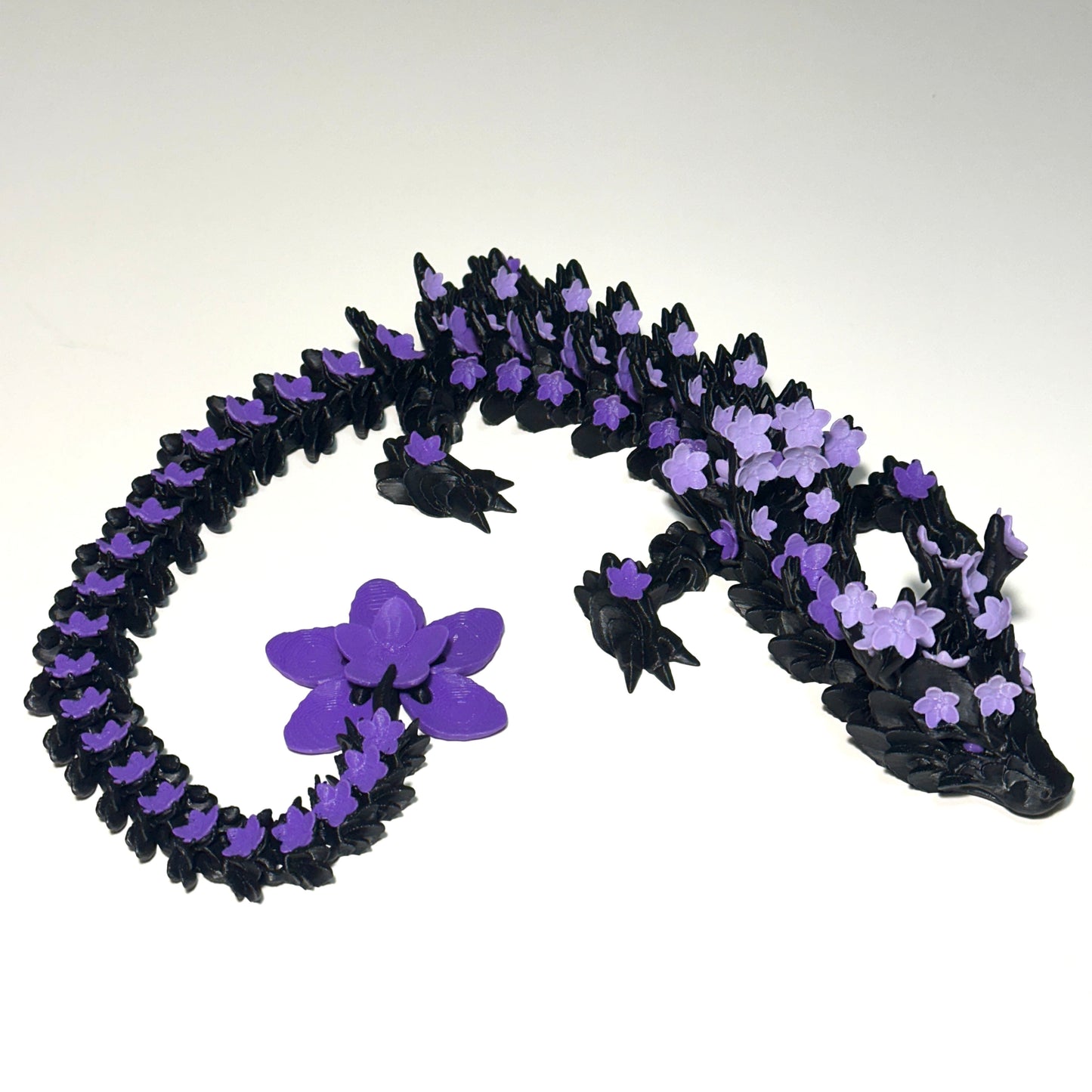 Large Cherry Blossom Dragon - 3D Printed Articulating Figurine