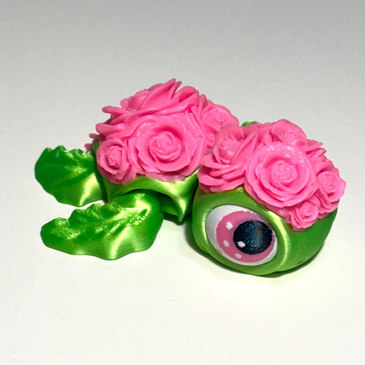 Rose Turtle - 3D Printed Articulating Figure