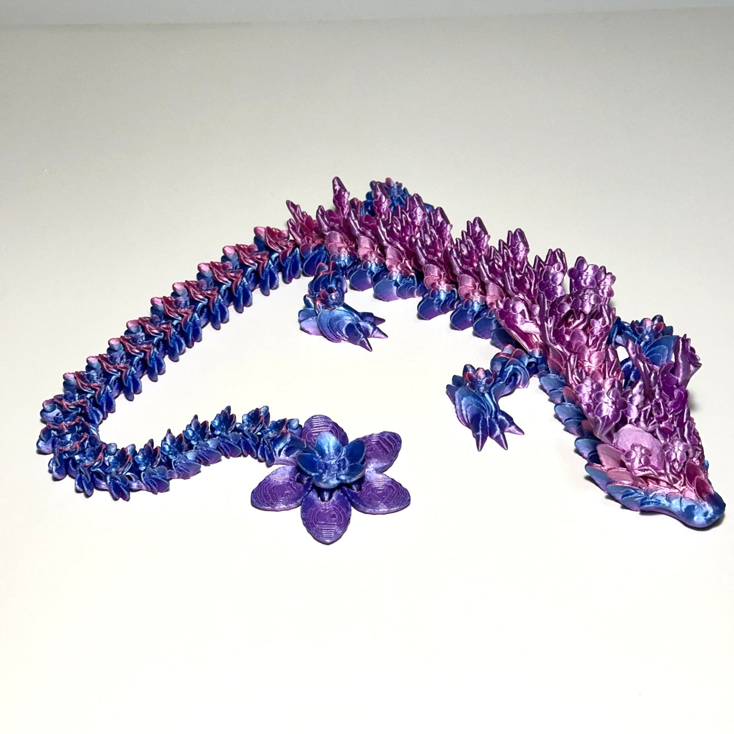 Large Cherry Blossom Dragon - 3D Printed Articulating Figurine