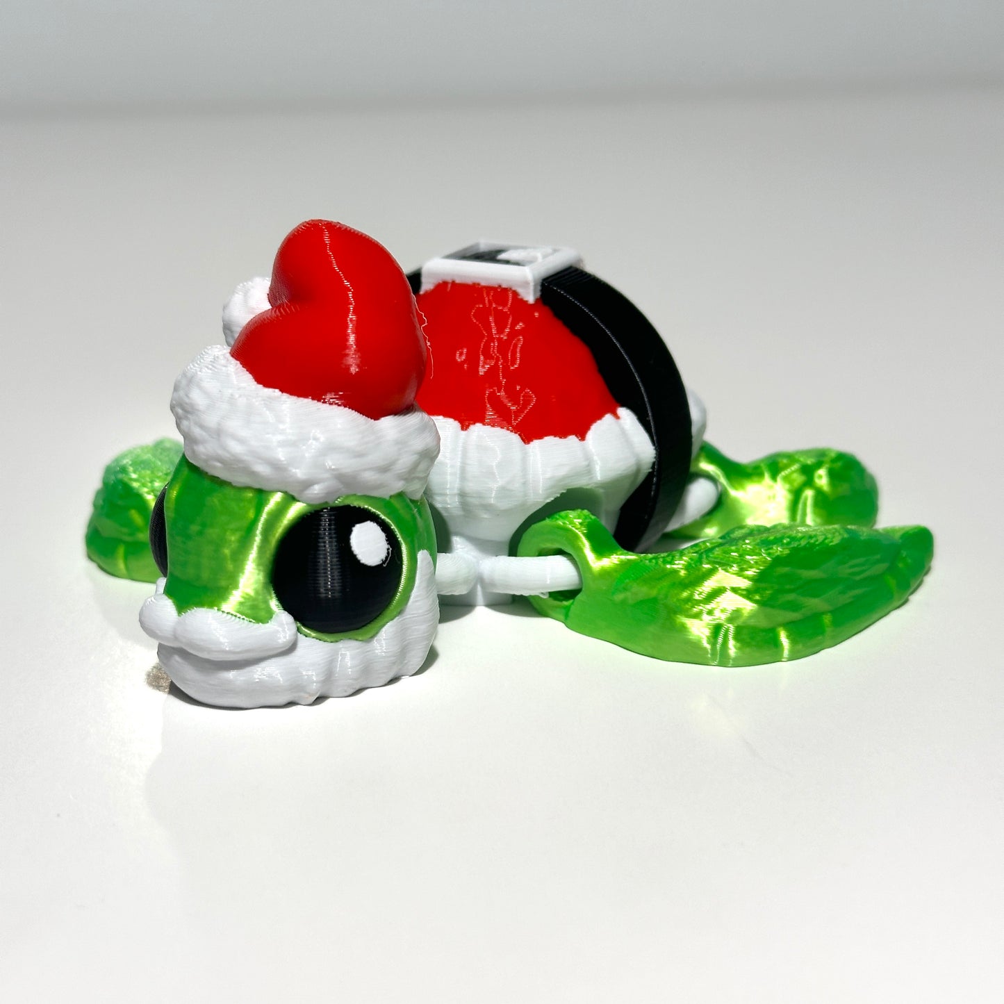 Santa Turtle - 3D Printed Articulating Figure