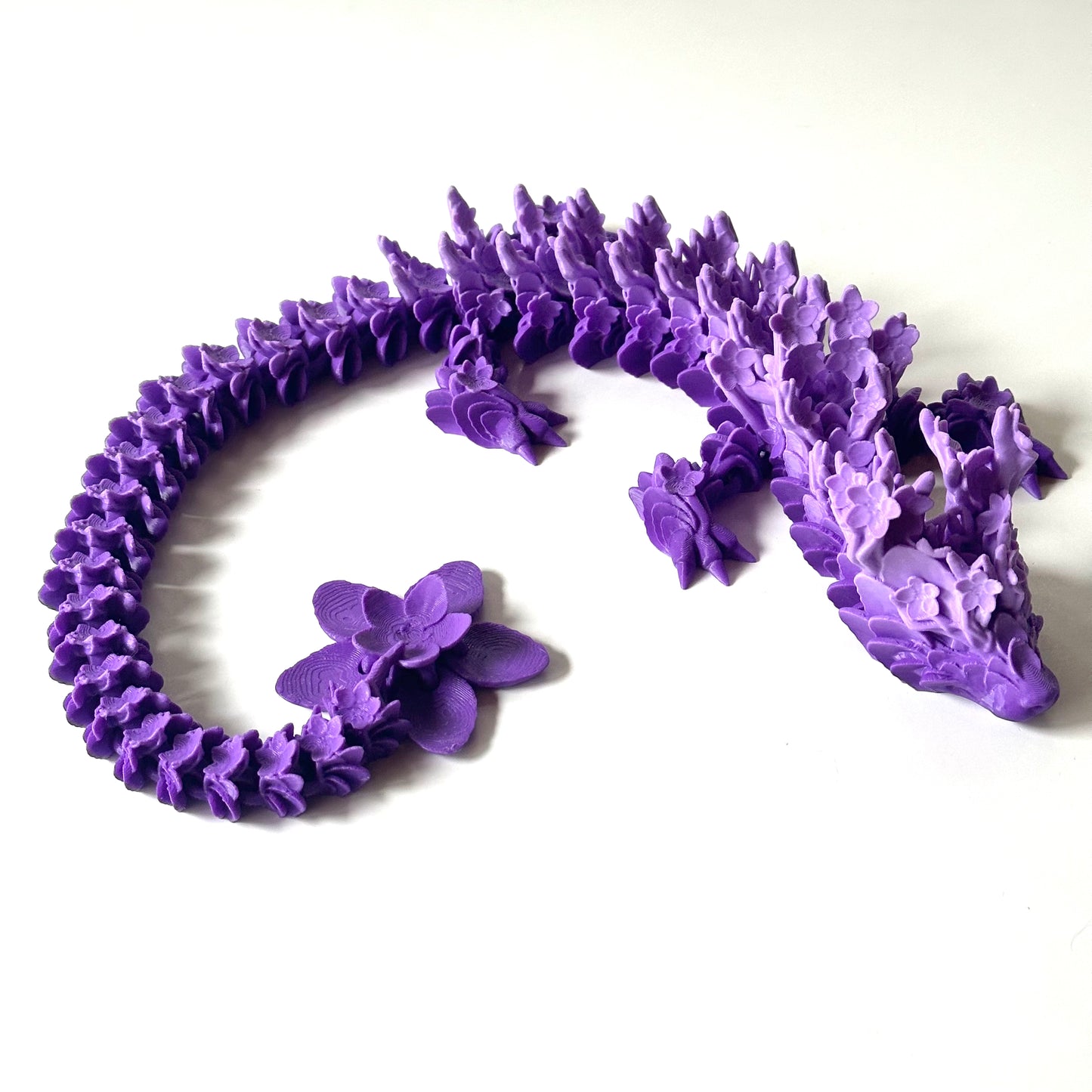 Large Cherry Blossom Dragon - 3D Printed Articulating Figurine