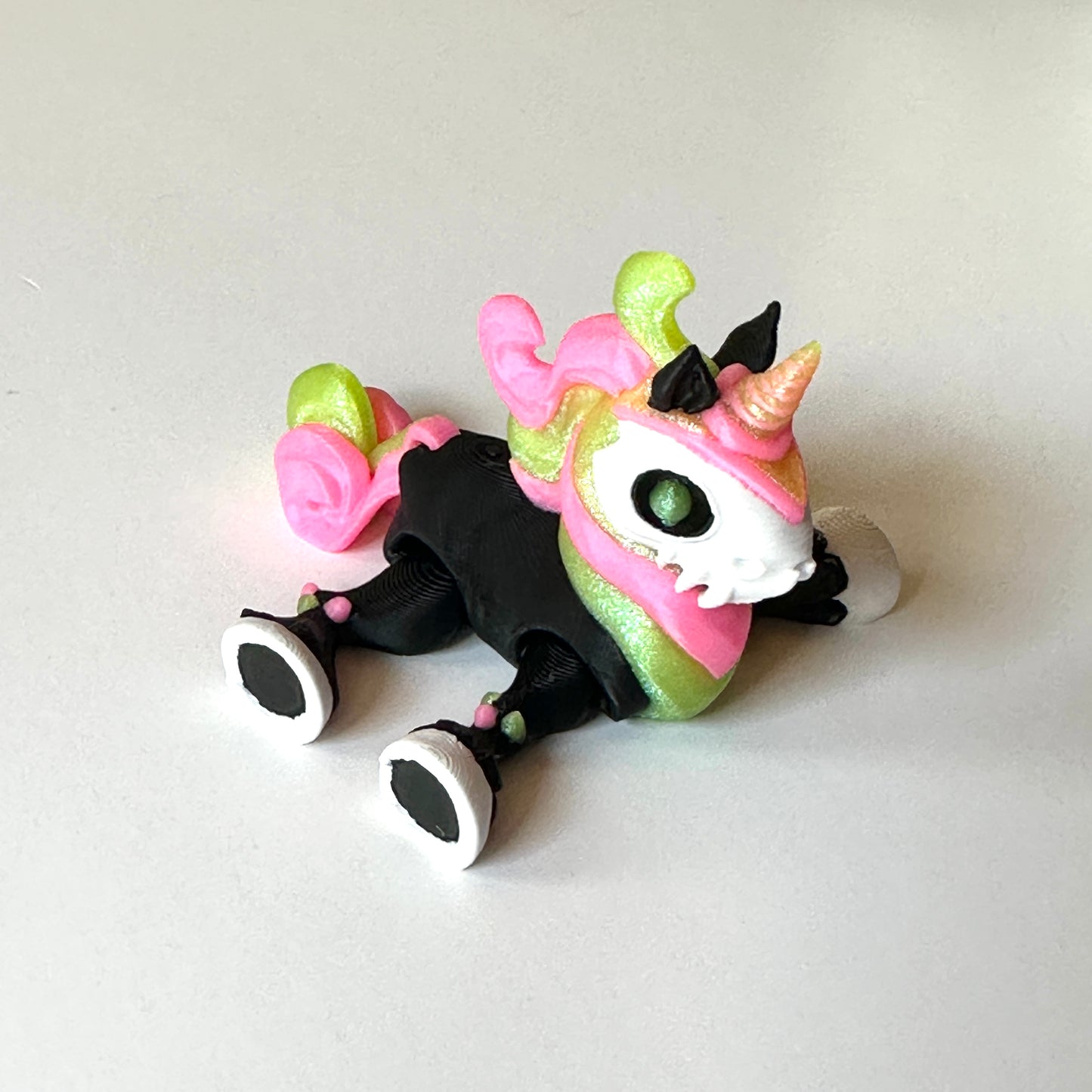 Mini Spooky Unicorn - 3D Printed Articulating Figure