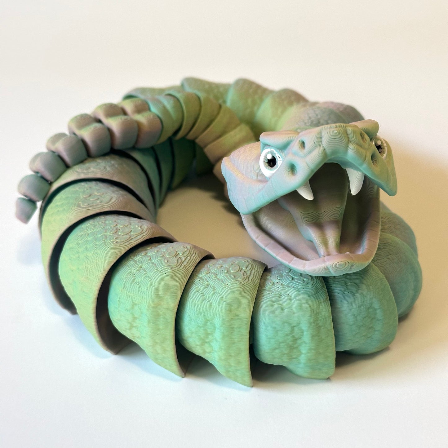 3D Printed Rattlesnake - Articulating Figure