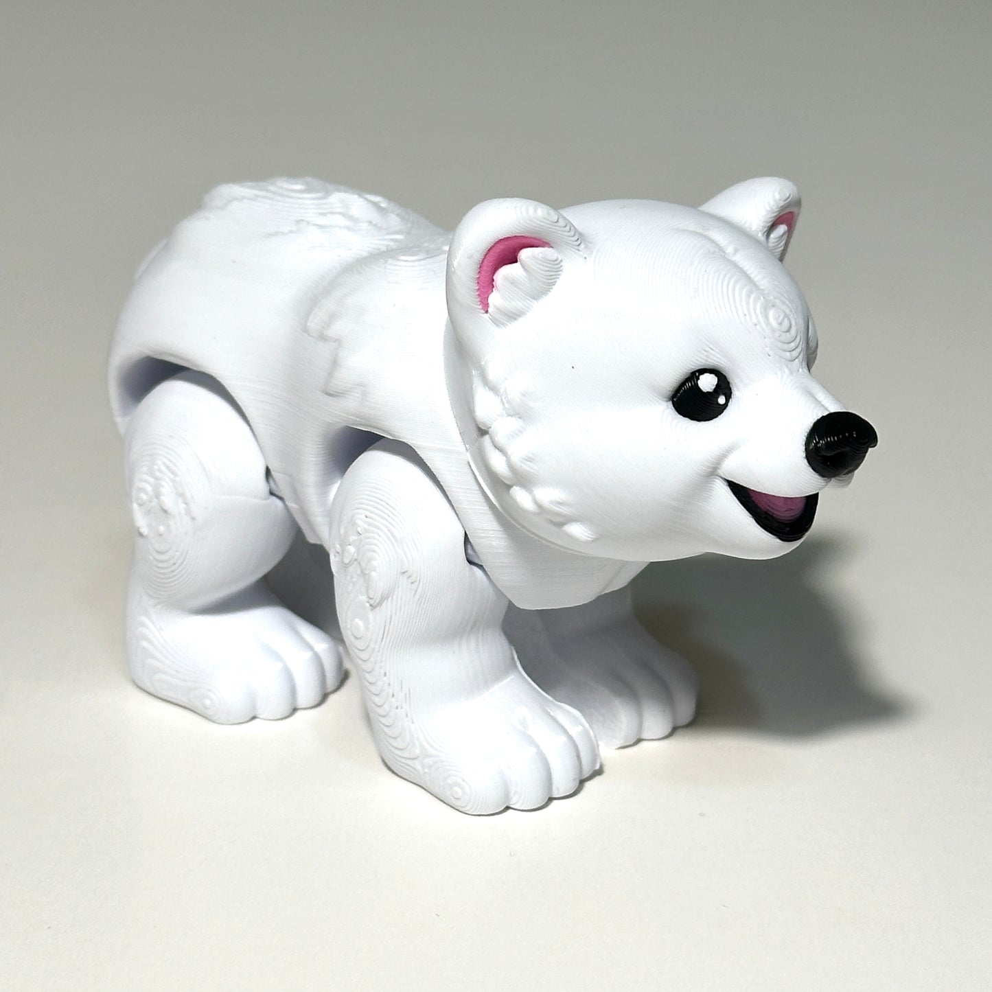 Small Polar Bear - 3D Printed Articulating FIgure