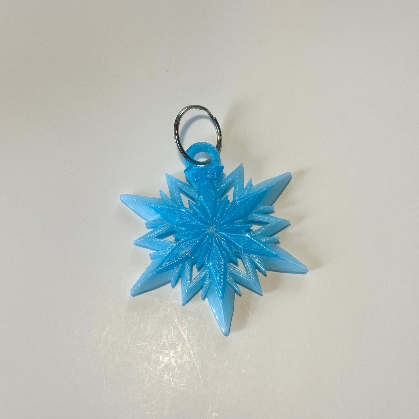 Snowflake Keychain - 3D Printed Articulating Figure