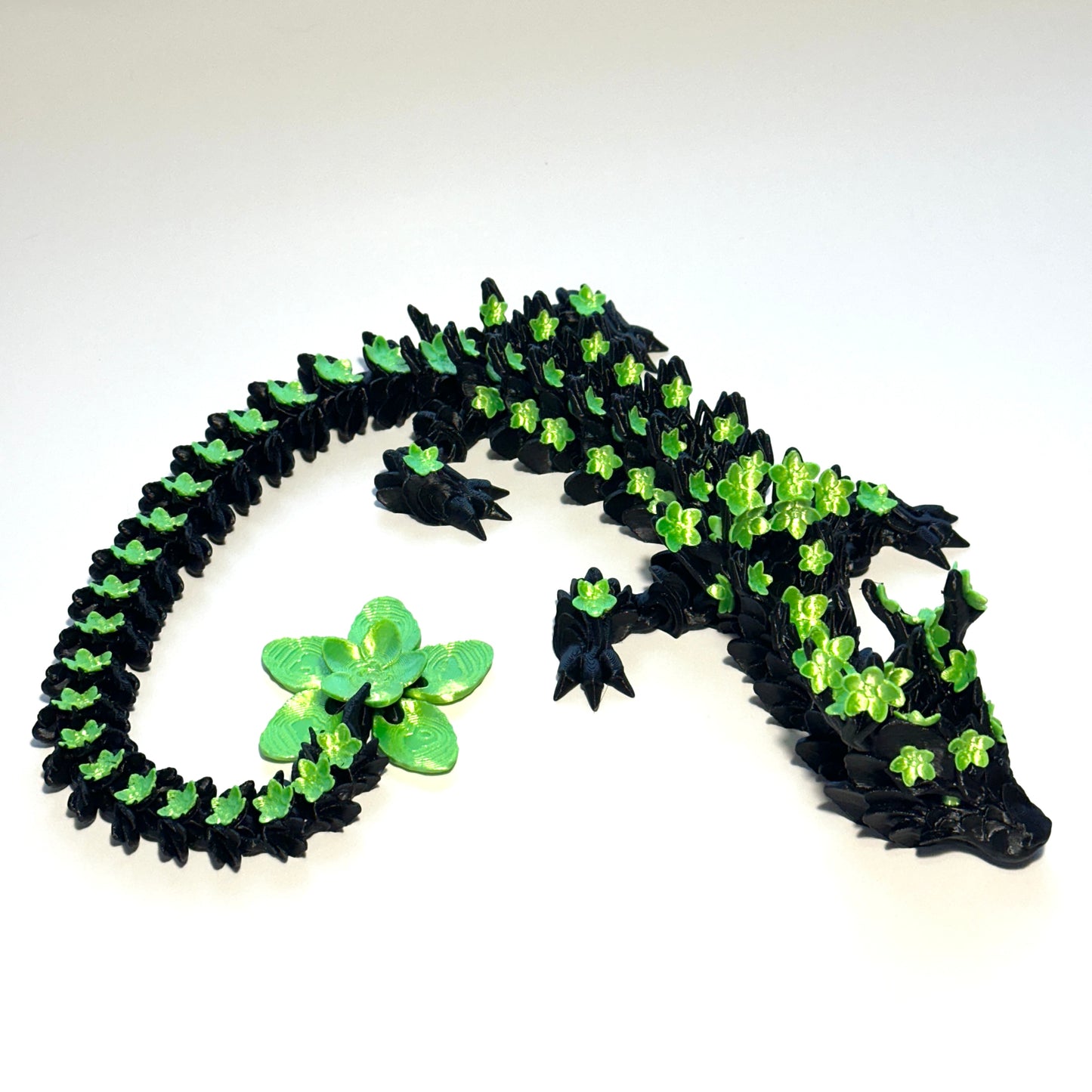 Large Cherry Blossom Dragon - 3D Printed Articulating Figurine