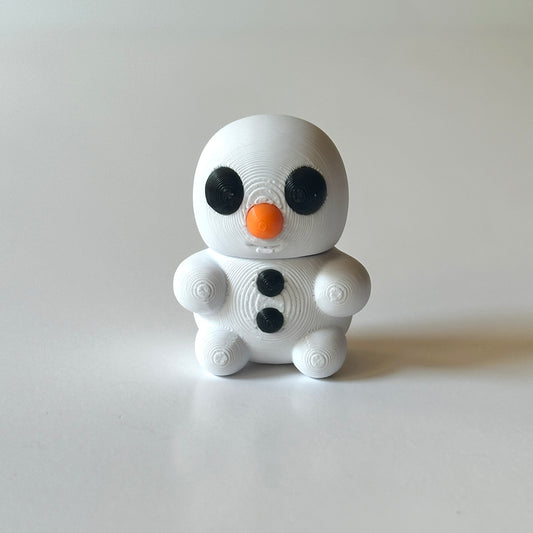 Baby Snowman - 3D Printed Articulating Figure