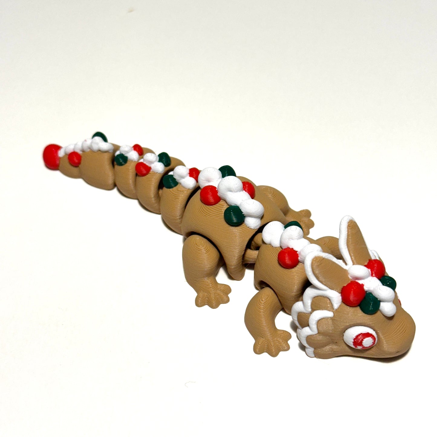 Flexi Baby Gingerbread Dragon - 3D Printed Articulating Figure