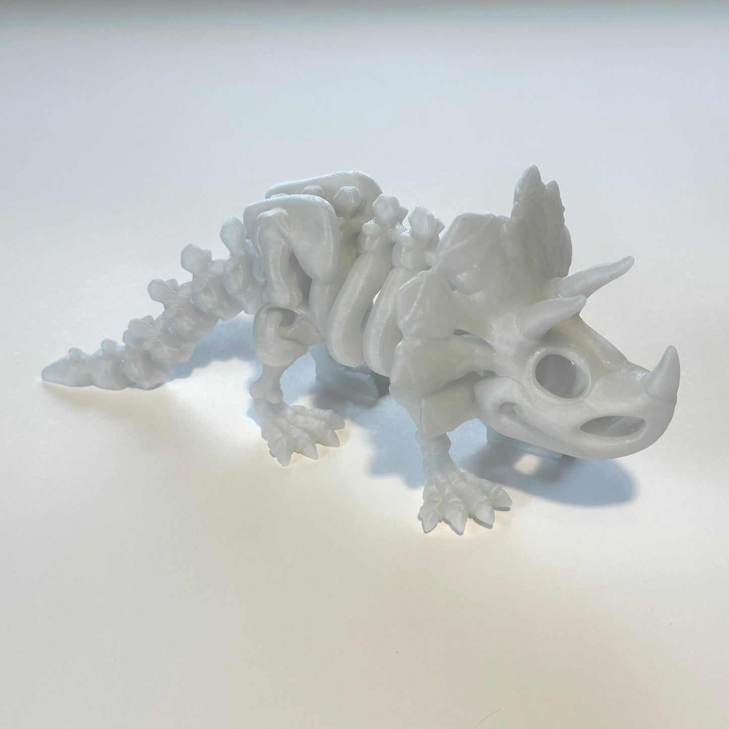 Flexi Skeleton Triceratops - 3D Printed Articulating Figure