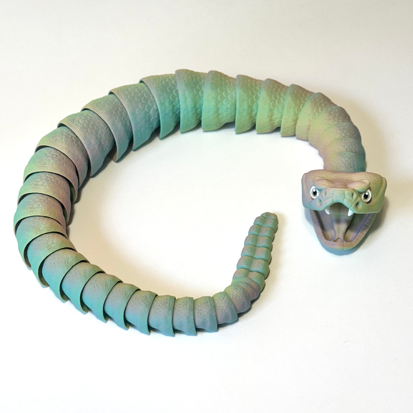 3D Printed Rattlesnake - Articulating Figure