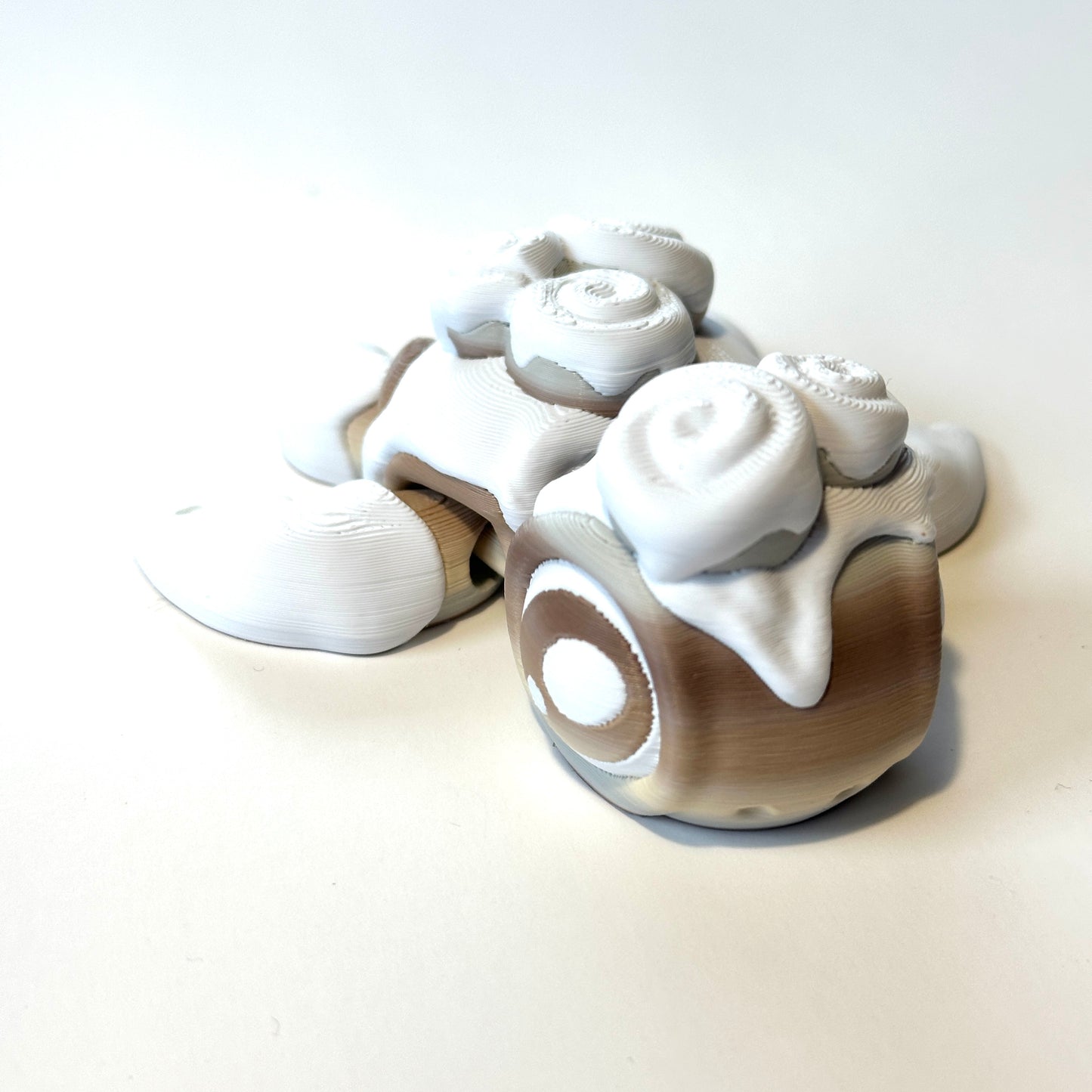 Cinnamon Roll Turtle - 3D Printed Articulating Figure