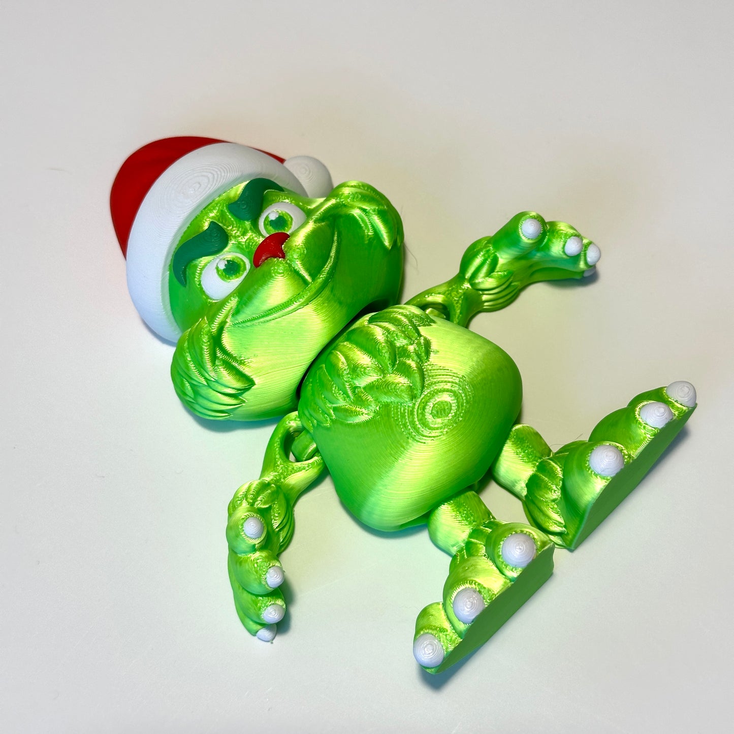 Anti Christmas Green Guy - 3D Printed Articulating Figure