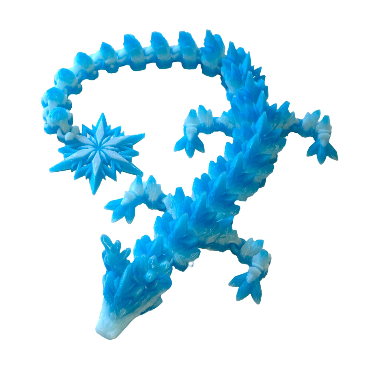 Large Winter Dragon - 3D Printed Articulating Figure