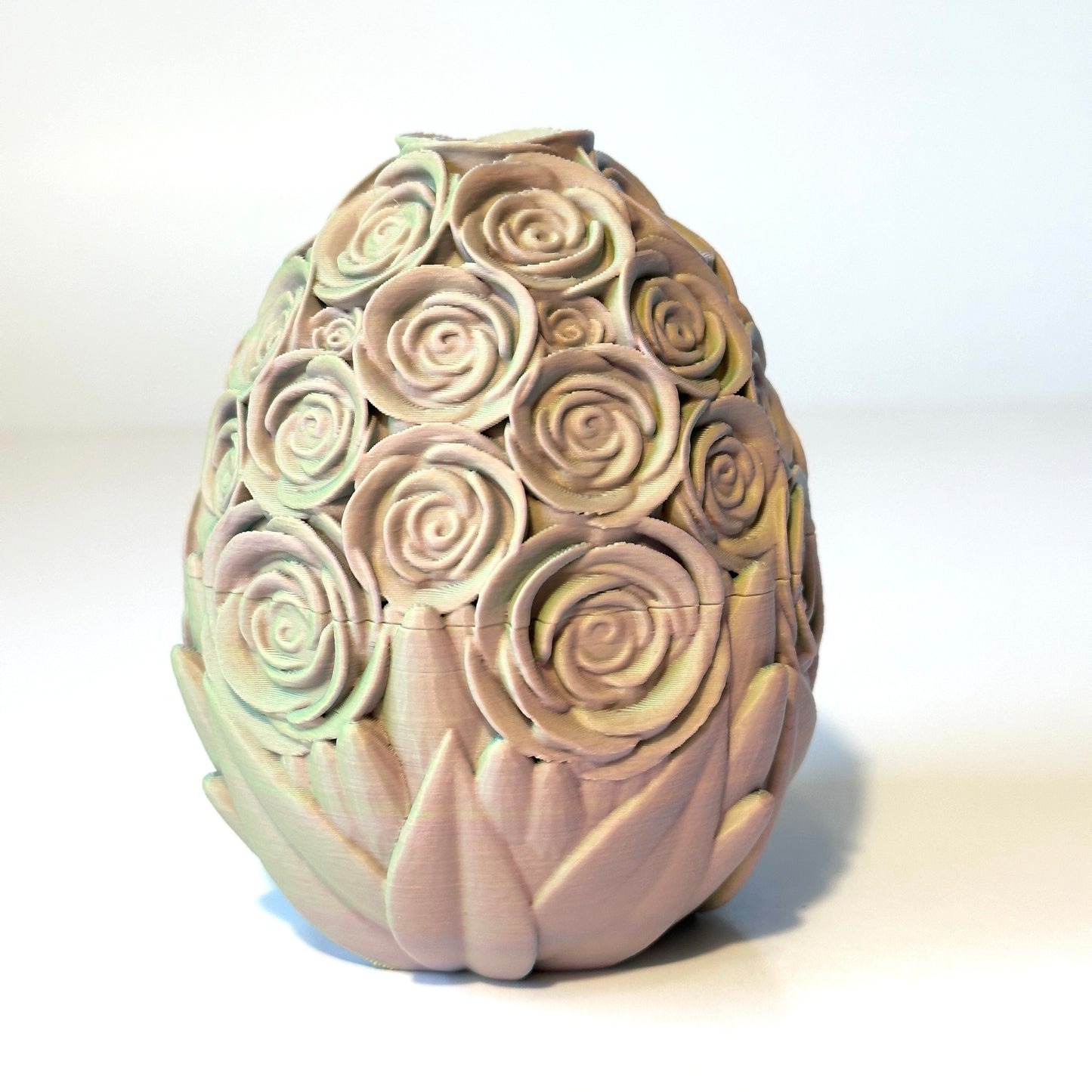 Small Rose Egg - 3D Printed Articulating FIgure