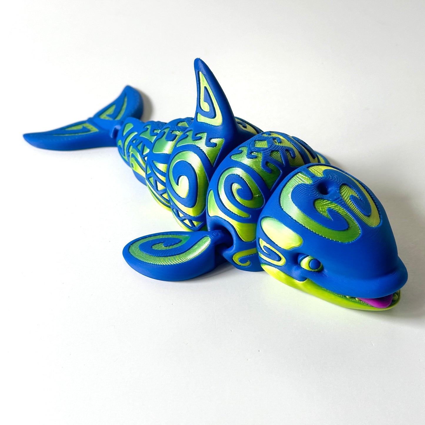 Tattooed Orca - 3D Printed Articulating Figurine