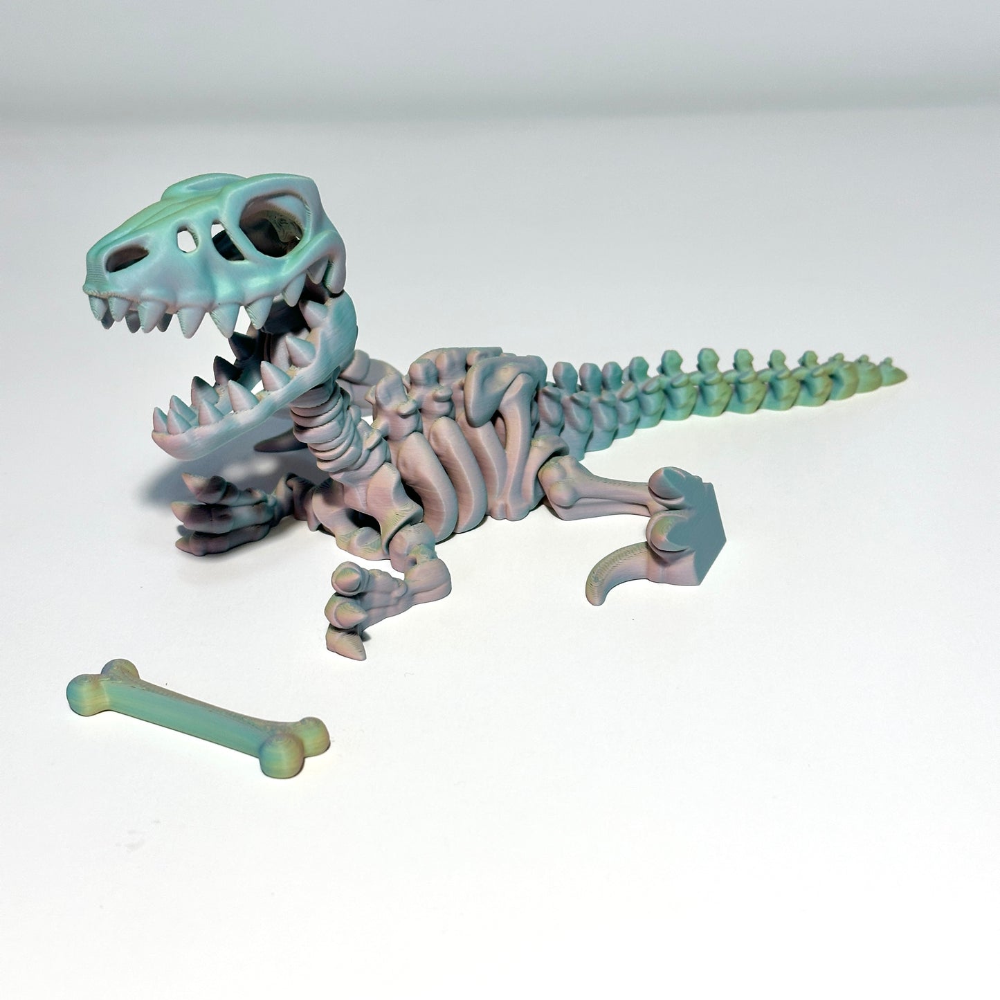 Flexi Skeleton Raptor - 3D Printed Articulating Figure