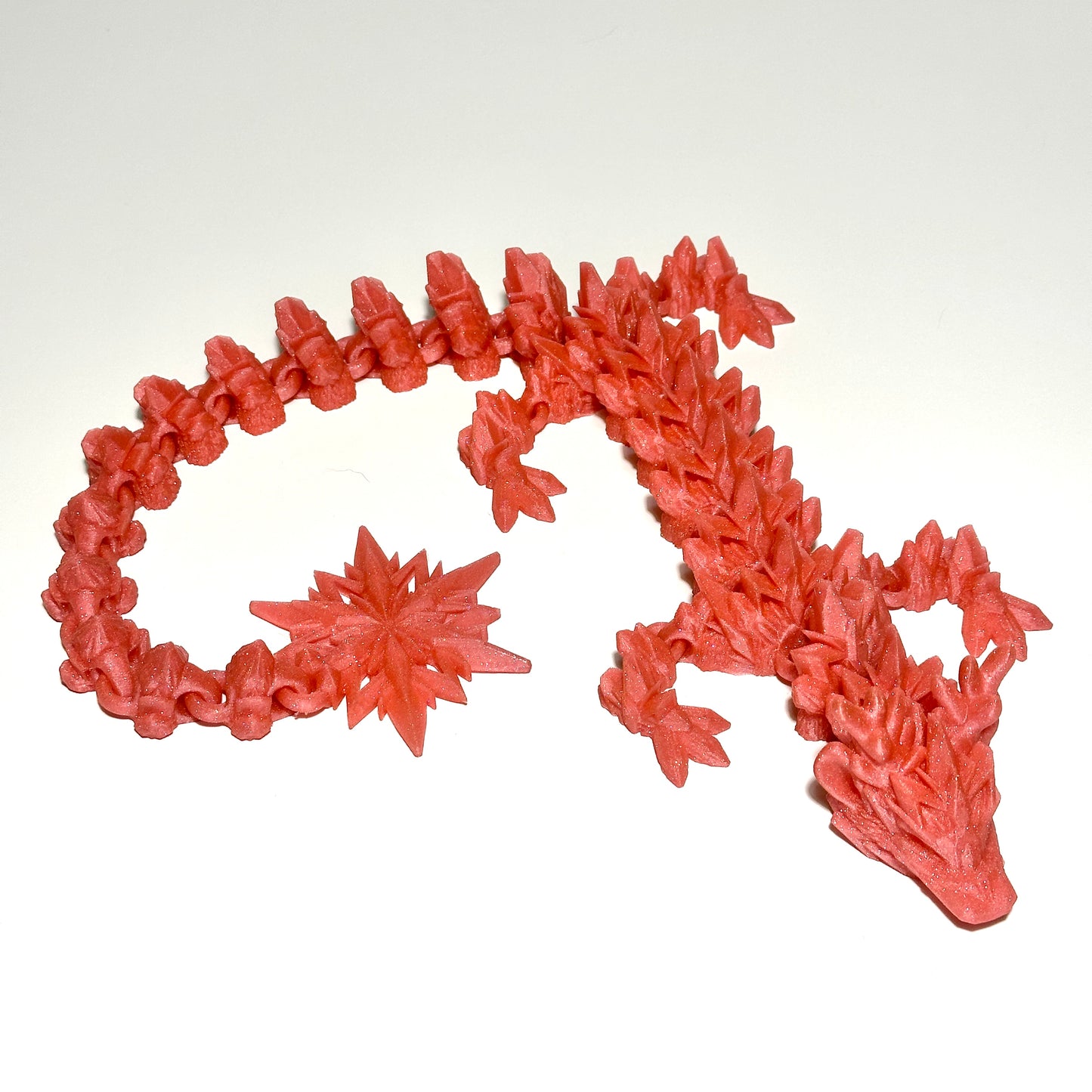 Large Winter Dragon - 3D Printed Articulating Figure