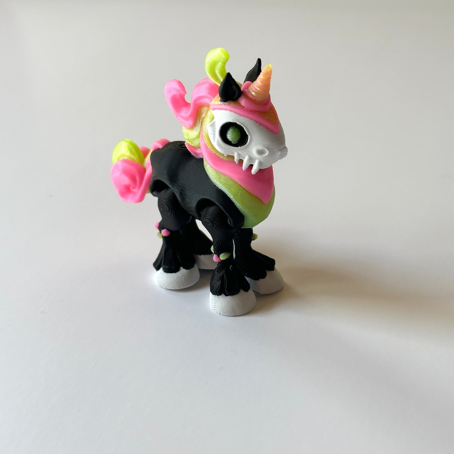 Mini Spooky Unicorn - 3D Printed Articulating Figure