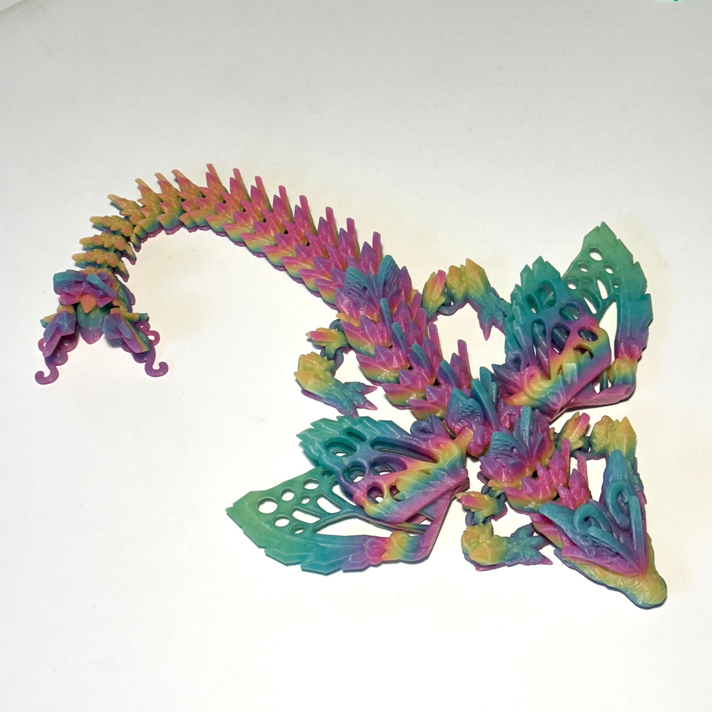 Fae Wolf Dragon - 3D Printed Articulating Figure