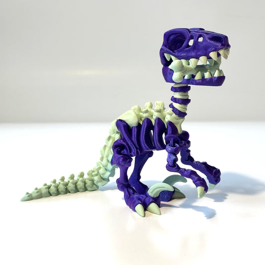 Flexi Skeleton Raptor - 3D Printed Articulating Figure