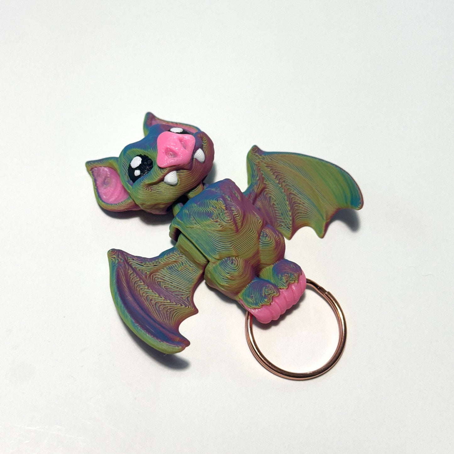 Mini Batty Keychain - 3D Printed Articulating Figure