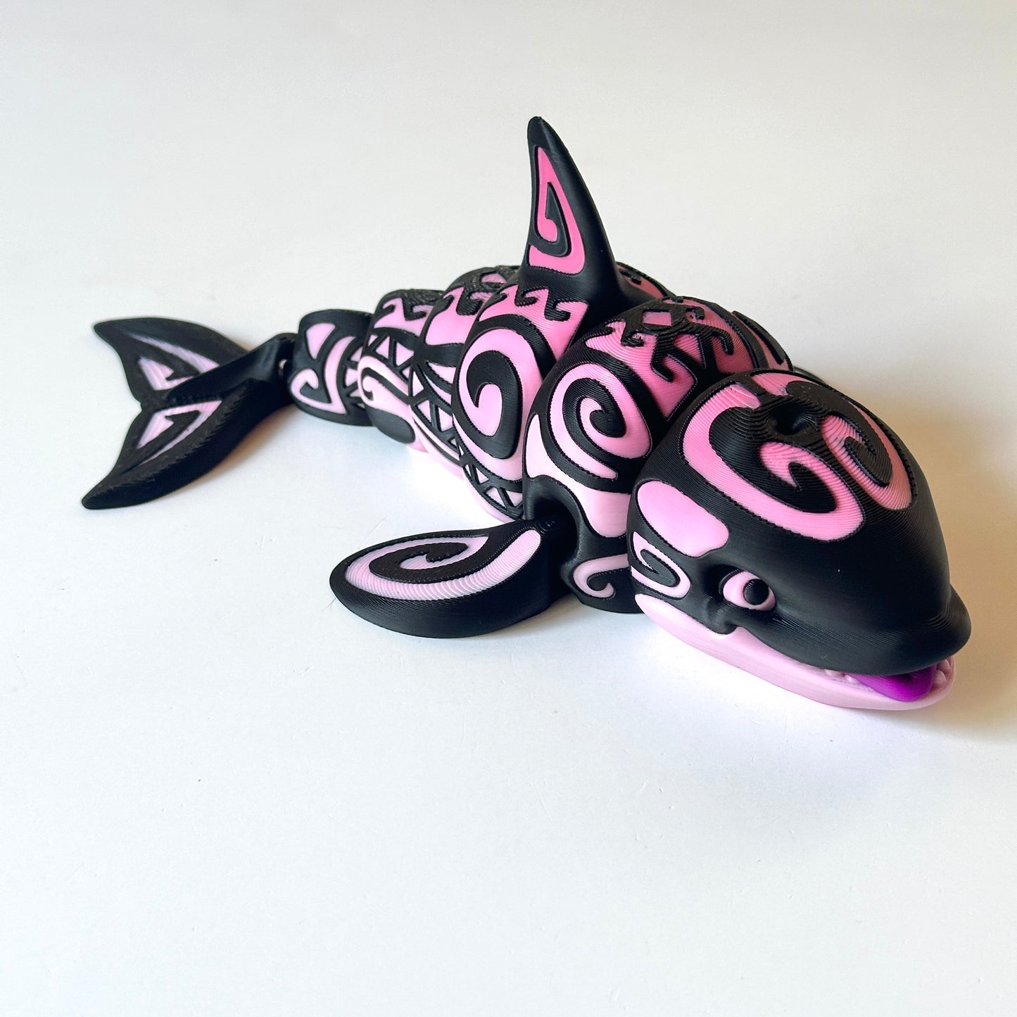 Tattooed Orca - 3D Printed Articulating Figurine