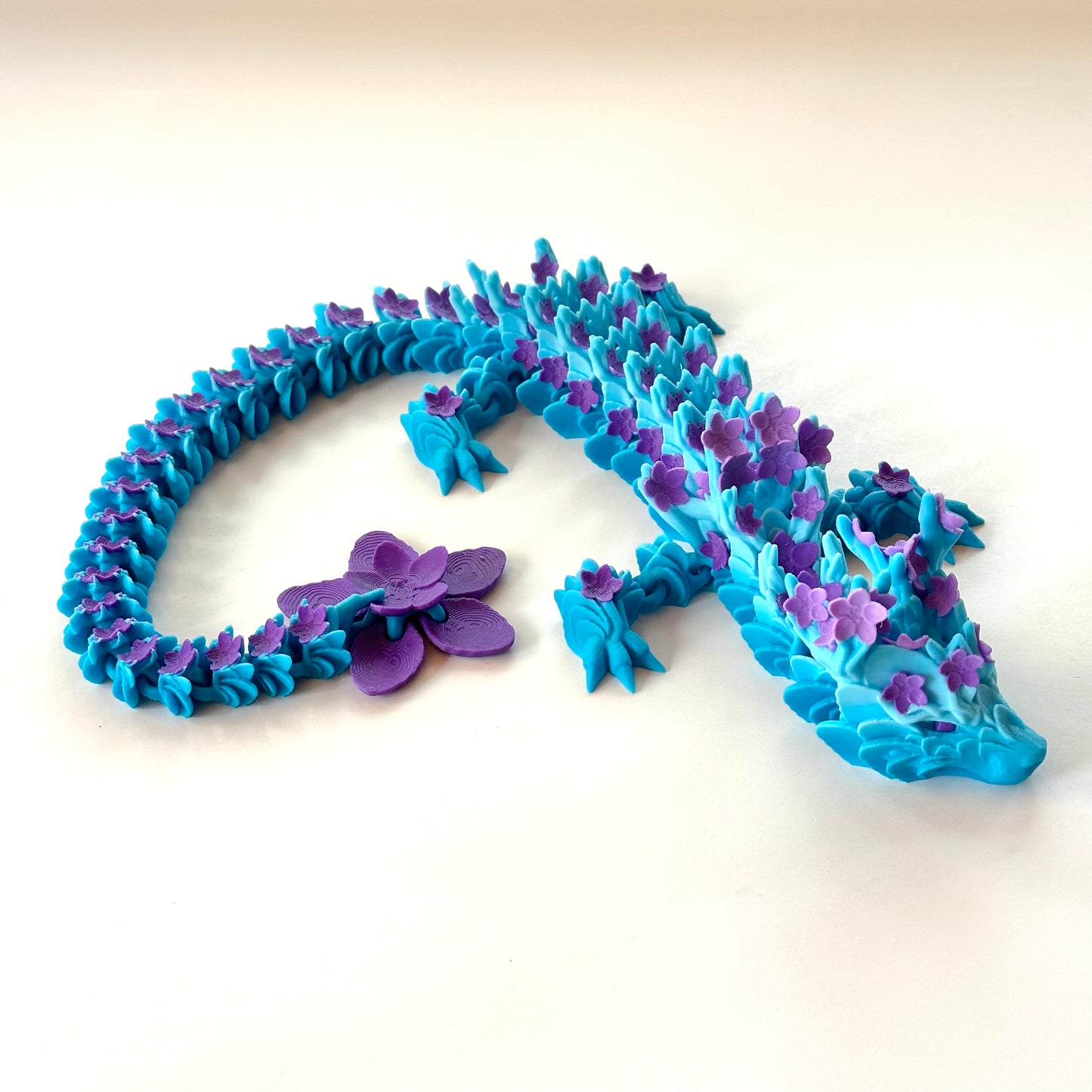 Large Cherry Blossom Dragon - 3D Printed Articulating Figurine