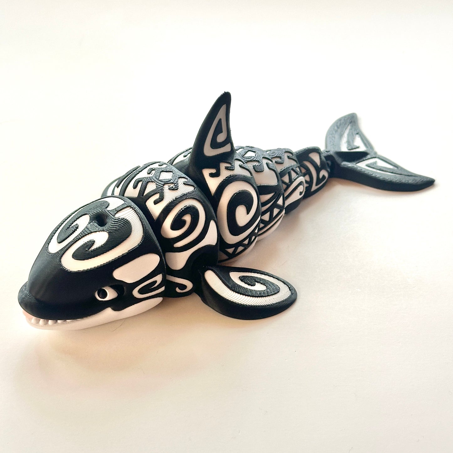 Tattooed Orca - 3D Printed Articulating Figurine