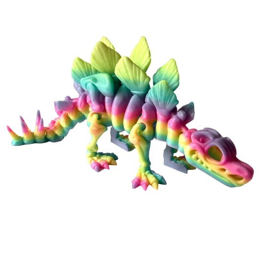 Giant Flexi Skeleton Stegosaurus - 3D Printed Articulating Figurines